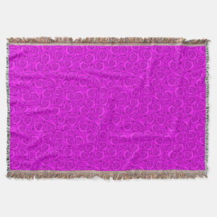 Pink neon throw blanket