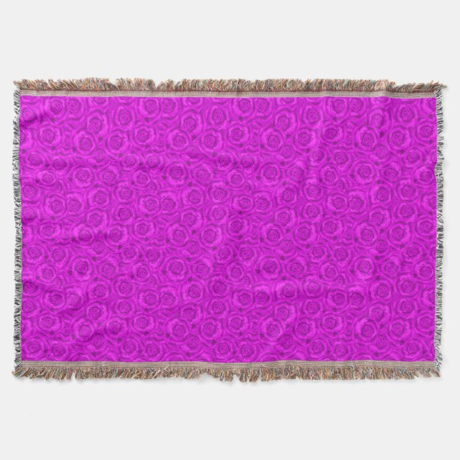 Pink neon throw blanket (Front)