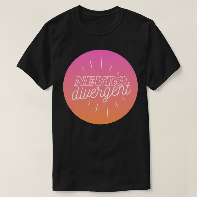 Pink Neurodivergent T-Shirt (Design Front)