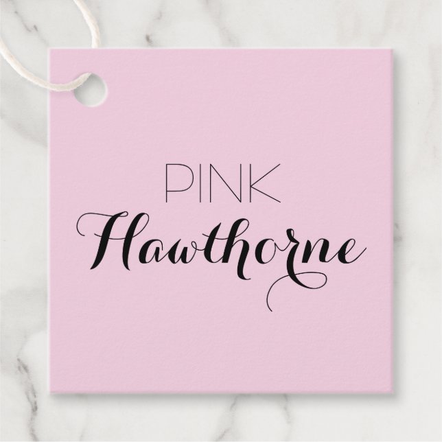 Pink Neutral Business Name Hang Tag (Front)