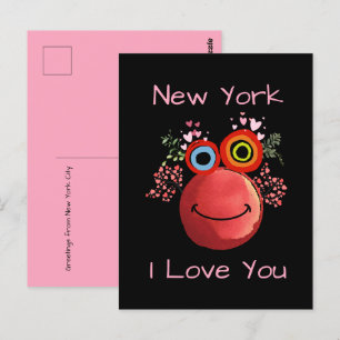 PINK New York City I LOVE YOU Postcard