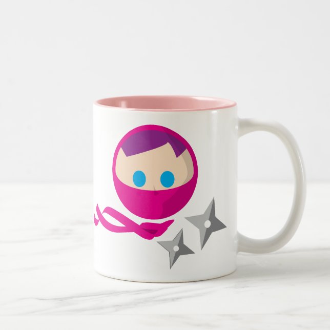 Pink Ninja Mug (Right)