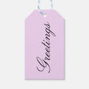 Pink no.1, Solid Pastel Pink, Gift Tag