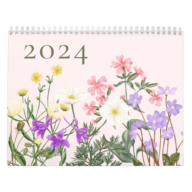 Pink Nordens Wildflower Calendar (Cover)