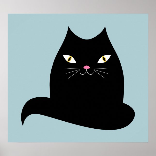 Pink nose cat poster (Front)