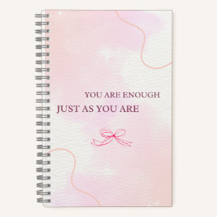 pink notebook, cute journal, kawaii stationery notebook