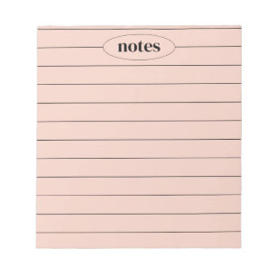 Pink Notes Sleek & Modern Stationery