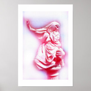 Pink nun art poster