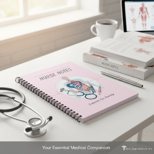 Pink Nurse Notes Notebook