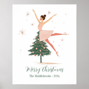 Pink Nutcracker Ballerina  Poster