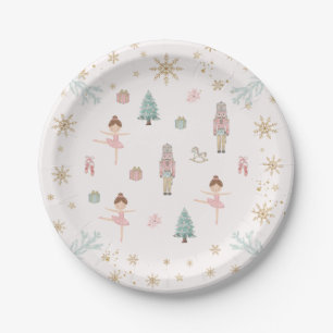 Pink Nutcracker Ballet Birthday Paper Plates