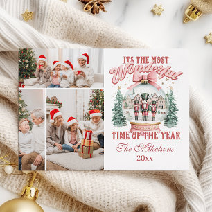  Pink  Nutcracker Christmas 3 Photo  Wonderland Gl Holiday Card
