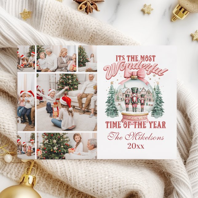  Pink  Nutcracker Christmas 7 Photo  Wonderland Gl Holiday Card (Creator Uploaded)