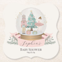 pink nutcracker christmas baby shower