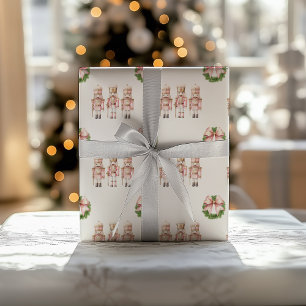 Pink Nutcracker Christmas  Wrapping Paper