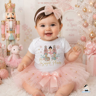 Pink Nutcracker Little Sugar Plum Wonderland  Baby Bodysuit