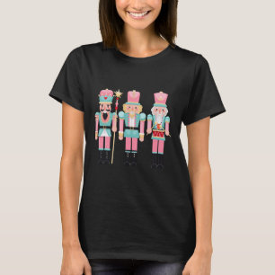 Pink Nutcracker Squad Xmas Pink Christmas Pajamas T-Shirt
