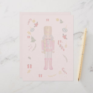 Pink Nutcracker Stationery Paper.