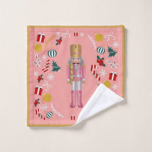 Pink Nutcracker Wash Cloth