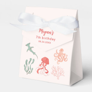 Pink Ocean Birthday Party Favour Box