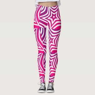 Pink October Christmas in July Leggings