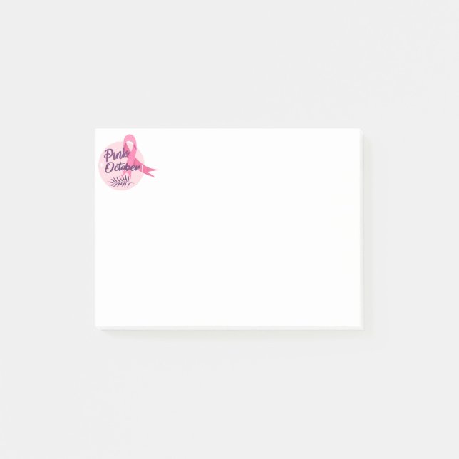 Pink October Post-it Notes (Front)