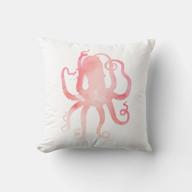 Pink Octopus Cushion (Front)