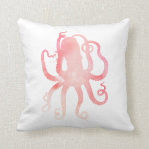 Pink Octopus Cushion