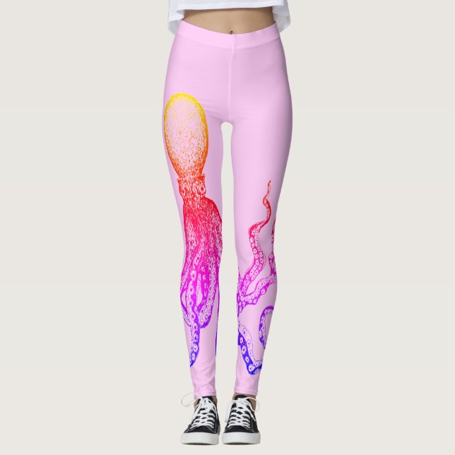 Pink Octopus Leggings (Front)
