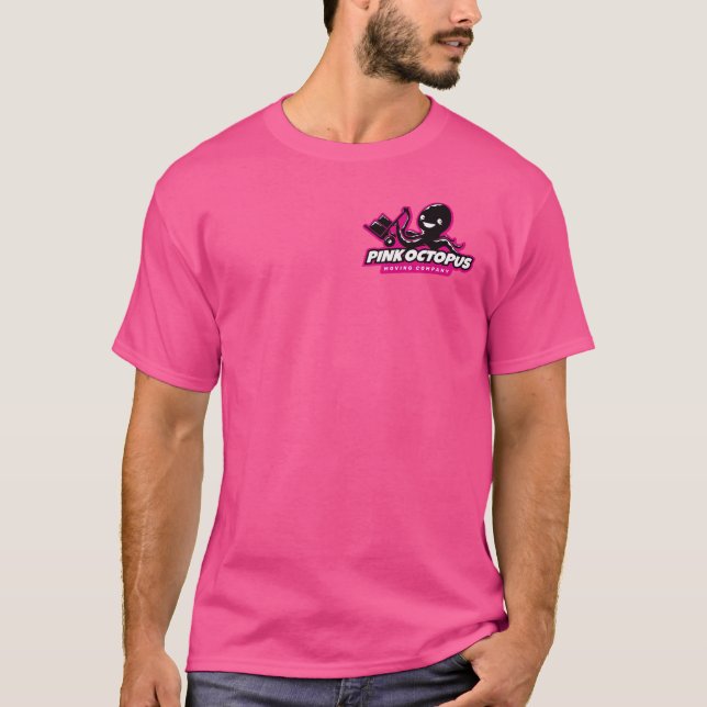 Pink Octopus Moving Company T-Shirt (Front)
