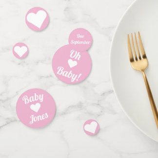 Pink Oh Baby Customisable Confetti