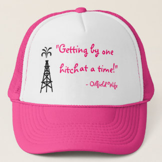 Pink oilfield wife hat
