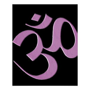 Pink Om Poster