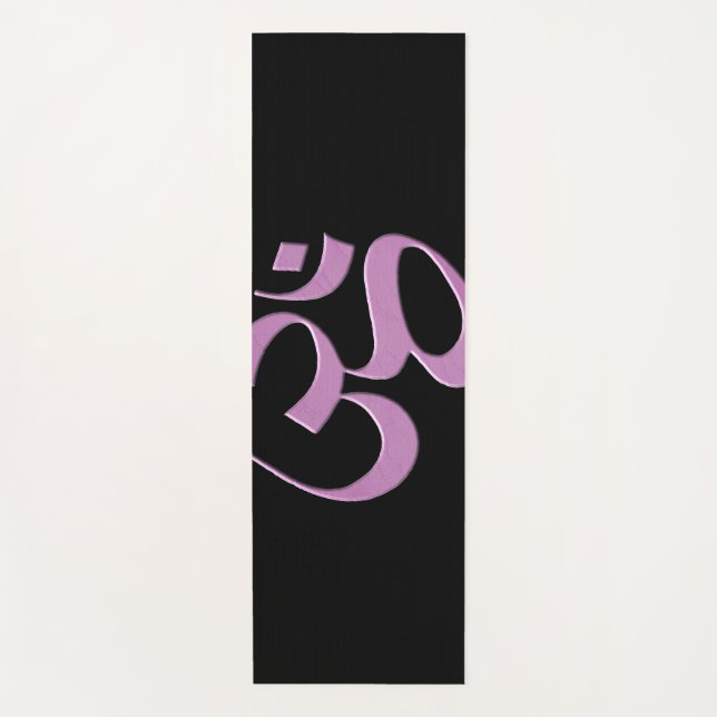 Pink Om  Yoga Mat (Front)