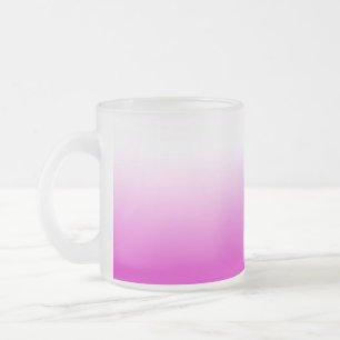 Pink Ombr Gradient Background Design-60416 Frosted Glass Coffee Mug