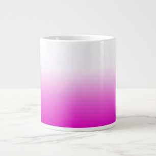 Pink Ombr Gradient Background Design-60416 Large Coffee Mug
