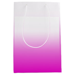 Pink Ombr Gradient Background Design-60416 Medium Gift Bag