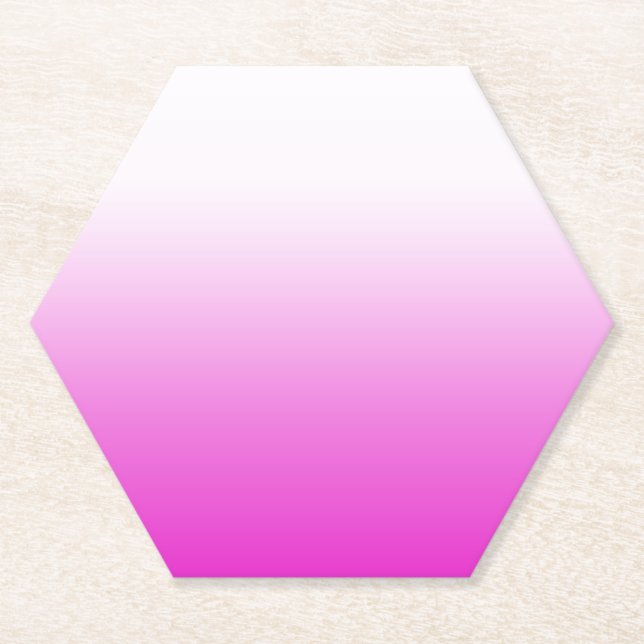 Pink Ombr Gradient Background Design-60416 Paper Coaster (Front)