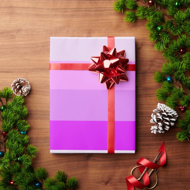 pink ombre christmas time wrapping paper (Holiday Gift)