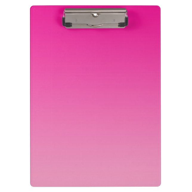 “Pink Ombre” Clipboard (Front)