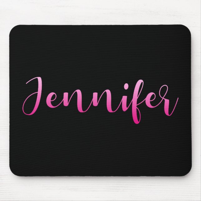 Pink Ombre Jennifer Mouse Mat (Front)