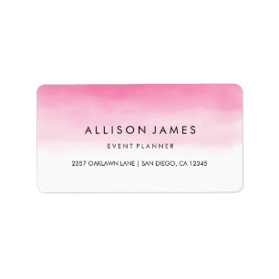Pink Ombre Label