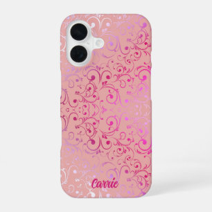 Pink Ombre Pattern iPhone 16 Case