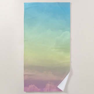Pink Ombré Sky Beach Towel