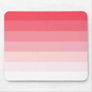 Pink Ombre Stripes Mouse Mat