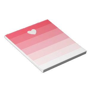 Pink Ombre Stripes Notepad