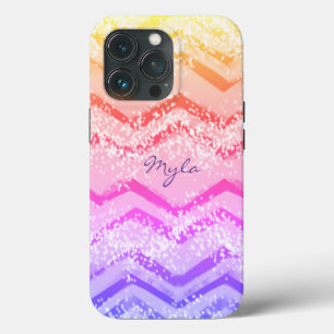 Pink Ombre Zig Zag iPhone 13 Pro Case