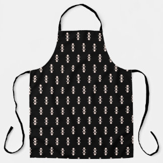 Pink on Black Design Apron
