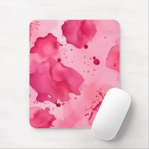 Pink on Pink Abstract Mouse Mat