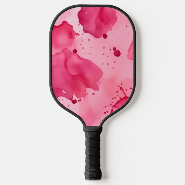 Pink on Pink Abstract Pickleball Paddle (Front)
